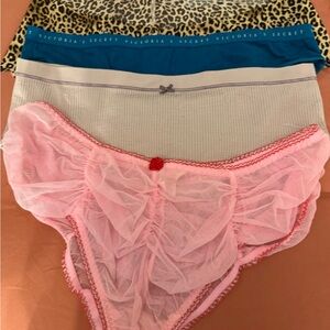 Victoria's Secret Panty bundle - Leopard, Teal, Pink, purple